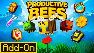 Thumbnail of the Minecraft Bedrock Marketplace product Productive Bees created by Vatonage.