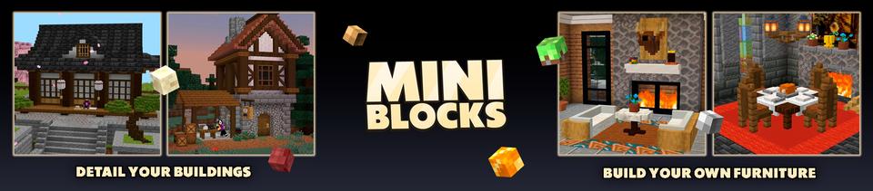 Panorama of the Minecraft Bedrock Marketplace product Real Miniblocks Add-On created by Vatonage.