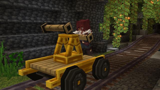 Screenshot of the Minecraft Bedrock Marketplace product Realistic Trains Add-On created by Vatonage.