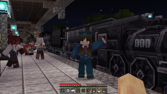 Screenshot of the Minecraft Bedrock Marketplace product Realistic Trains Add-On created by Vatonage.