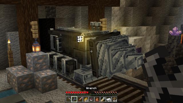 Screenshot of the Minecraft Bedrock Marketplace product Realistic Trains Add-On created by Vatonage.
