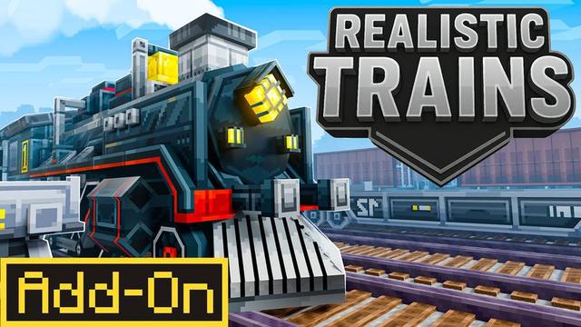 Thumbnail of the Minecraft Bedrock Marketplace product Realistic Trains Add-On created by Vatonage.