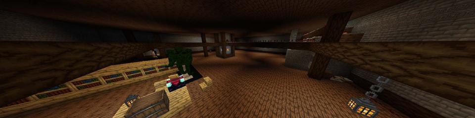 Panorama of the Minecraft Bedrock Marketplace product Rooms created by Vatonage.