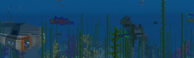 Panorama of the Minecraft Bedrock Marketplace product Submerged created by Vatonage.