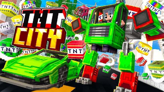 Thumbnail of the Minecraft Bedrock Marketplace product TNT City created by Vatonage.