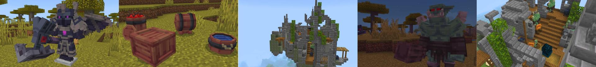 Panorama of the Minecraft Bedrock Marketplace product DRAGONS Add-On created by Venift.