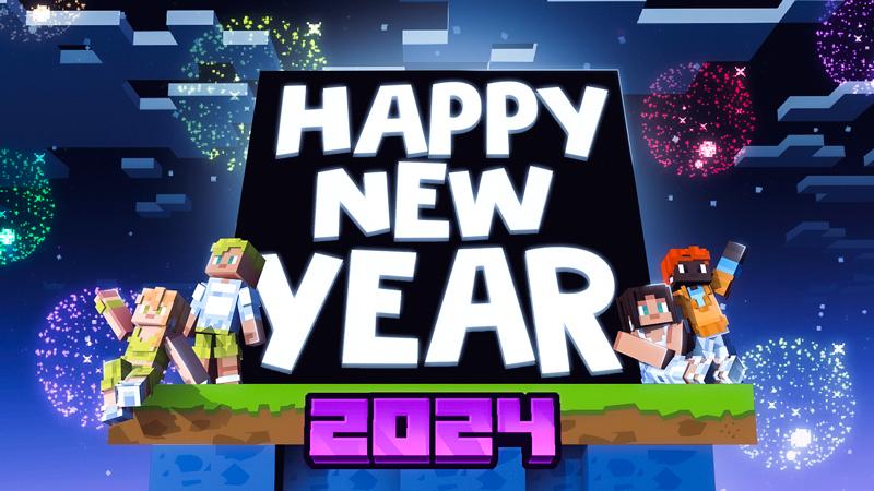 Happy New Year 2024 by Venift | CHUNK - Minecraft Bedrock Marketplace ...