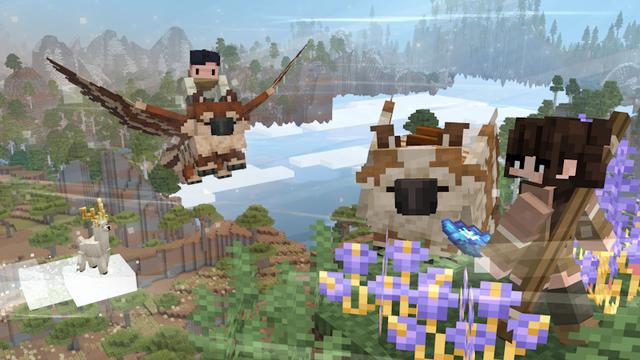 Screenshot of the Minecraft Bedrock Marketplace product Sky Islands Add-On created by Verart.
