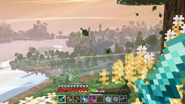 Screenshot of the Minecraft Bedrock Marketplace product Sky Islands Add-On created by Verart.