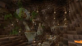 Screenshot of the Minecraft Bedrock Marketplace product Mysterious Island created by Vernian LEMO.