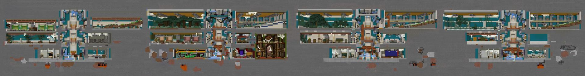 Panorama of the Minecraft Bedrock Marketplace product Arctic Bunker created by Vertexcubed.