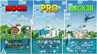 Thumbnail of the Minecraft Bedrock Marketplace product Bunker: Noob vs Pro vs Hacker created by Vertexcubed.