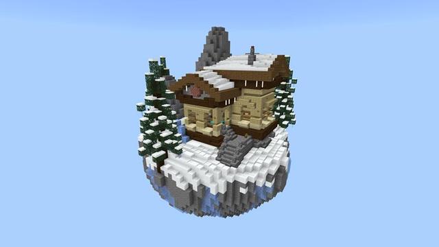 Screenshot of the Minecraft Bedrock Marketplace product Castle Skyblock created by Vertexcubed.