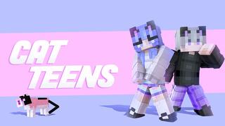 Thumbnail of the Minecraft Bedrock Marketplace product Cat Teens created by Vertexcubed.