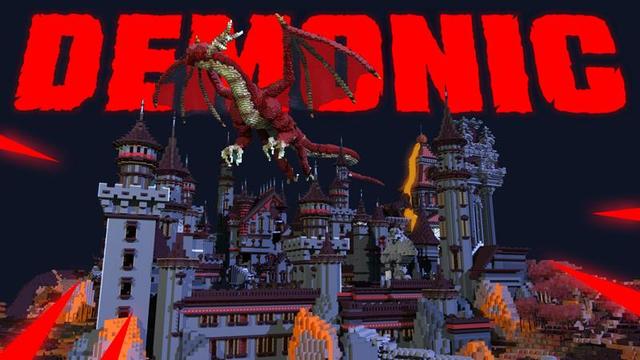 Thumbnail of the Minecraft Bedrock Marketplace product Demonic Castle created by Vertexcubed.