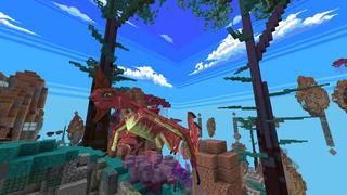 Screenshot of the Minecraft Bedrock Marketplace product Dream Skyblock created by Vertexcubed.