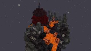 Screenshot of the Minecraft Bedrock Marketplace product Nether Skyblock created by Vertexcubed.
