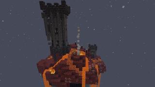 Screenshot of the Minecraft Bedrock Marketplace product Nether Skyblock created by Vertexcubed.
