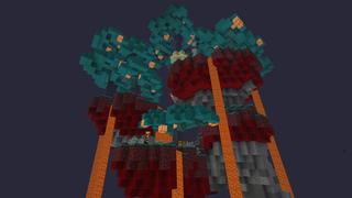 Screenshot of the Minecraft Bedrock Marketplace product Nether Skyblock created by Vertexcubed.