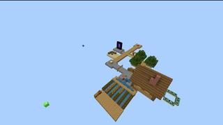 Screenshot of the Minecraft Bedrock Marketplace product One Block: Lucky Skyblock created by Vertexcubed.