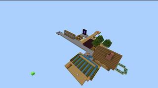 Screenshot of the Minecraft Bedrock Marketplace product One Block: Lucky Skyblock created by Vertexcubed.