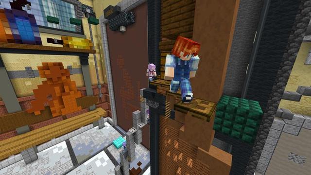 Screenshot of the Minecraft Bedrock Marketplace product Parkour School created by Vertexcubed.