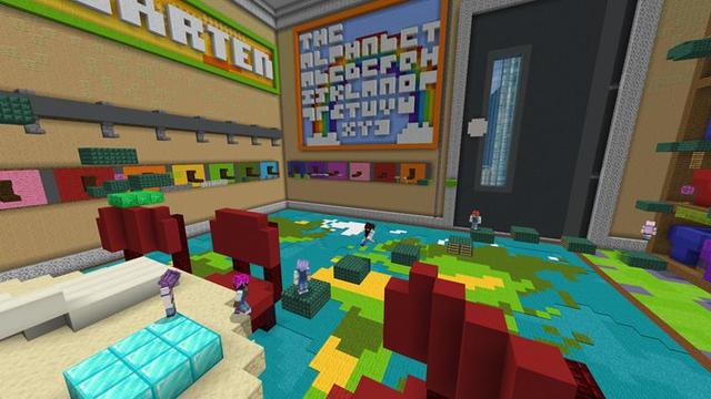 Screenshot of the Minecraft Bedrock Marketplace product Parkour School created by Vertexcubed.