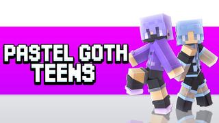 Thumbnail of the Minecraft Bedrock Marketplace product Pastel Goth Teens created by Vertexcubed.