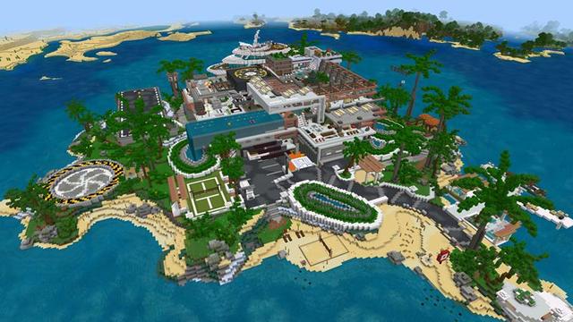 Screenshot of the Minecraft Bedrock Marketplace product Redstone Mansion created by Vertexcubed.