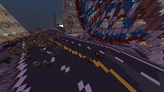 Screenshot of the Minecraft Bedrock Marketplace product Scorched City created by Vertexcubed.