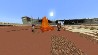 Screenshot of the Minecraft Bedrock Marketplace product Scorched City created by Vertexcubed.