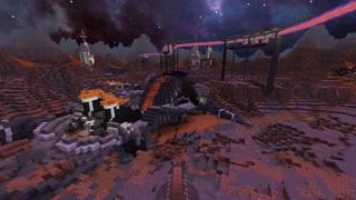 Screenshot of the Minecraft Bedrock Marketplace product Space Crash Survival created by Vertexcubed.