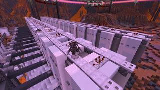 Screenshot of the Minecraft Bedrock Marketplace product Space Crash Survival created by Vertexcubed.