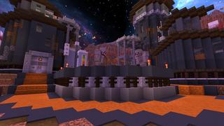 Screenshot of the Minecraft Bedrock Marketplace product Space Crash Survival created by Vertexcubed.