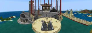 Panorama of the Minecraft Bedrock Marketplace product Super Fortress created by Vertexcubed.