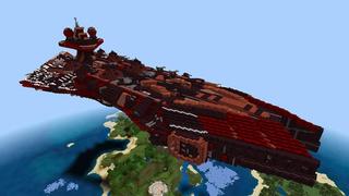 Screenshot of the Minecraft Bedrock Marketplace product Ultimate Spaceship Base created by Vertexcubed.