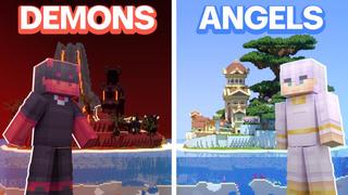Thumbnail of the Minecraft Bedrock Marketplace product Angels vs Demons created by Virtual Pinata.