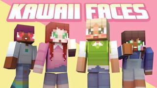Thumbnail of the Minecraft Bedrock Marketplace product Kawaii Faces created by Virtual Pinata.