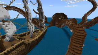 Screenshot of the Minecraft Bedrock Marketplace product Kraken Island created by Virtual Pinata.