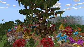 Screenshot of the Minecraft Bedrock Marketplace product Mushroom Kingdom created by Virtual Pinata.