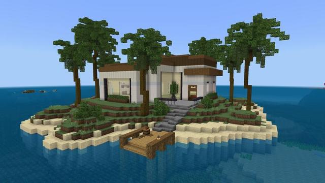 Screenshot of the Minecraft Bedrock Marketplace product Noob vs Pro vs Hacker Mansions created by Virtual Pinata.