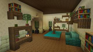 Screenshot of the Minecraft Bedrock Marketplace product Noob vs Pro vs Hacker Mansions created by Virtual Pinata.