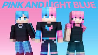 Thumbnail of the Minecraft Bedrock Marketplace product Pink and Light Blue created by Virtual Pinata.