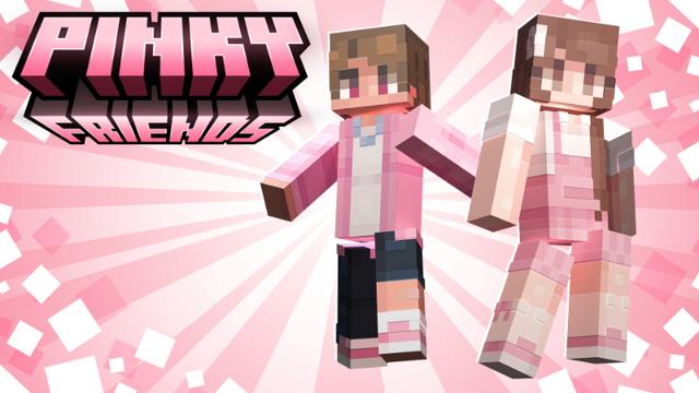 Thumbnail of the Minecraft Bedrock Marketplace product Pinky Friends created by Virtual Pinata.