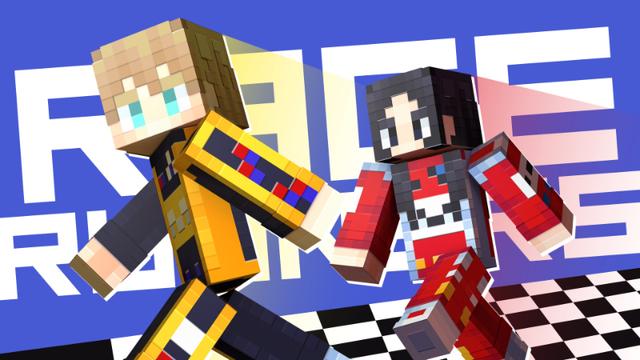Thumbnail of the Minecraft Bedrock Marketplace product Race Runners created by Virtual Pinata.
