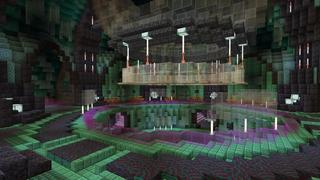 Screenshot of the Minecraft Bedrock Marketplace product Secret UFO created by Virtual Pinata.