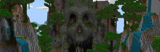 Panorama of the Minecraft Bedrock Marketplace product The Jungle Skull created by Virtual Pinata.
