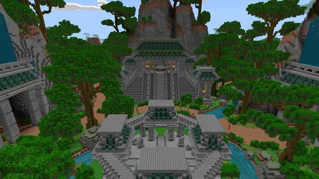 Screenshot of the Minecraft Bedrock Marketplace product The Jungle Skull created by Virtual Pinata.