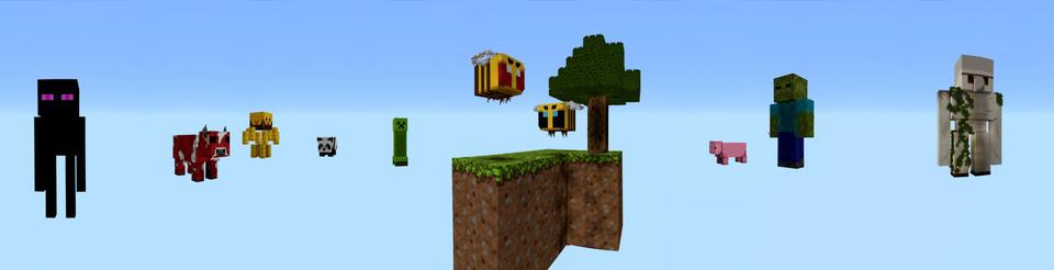 Panorama of the Minecraft Bedrock Marketplace product Big Animals created by Volcano.