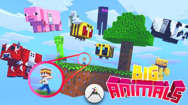 Thumbnail of the Minecraft Bedrock Marketplace product Big Animals created by Volcano.